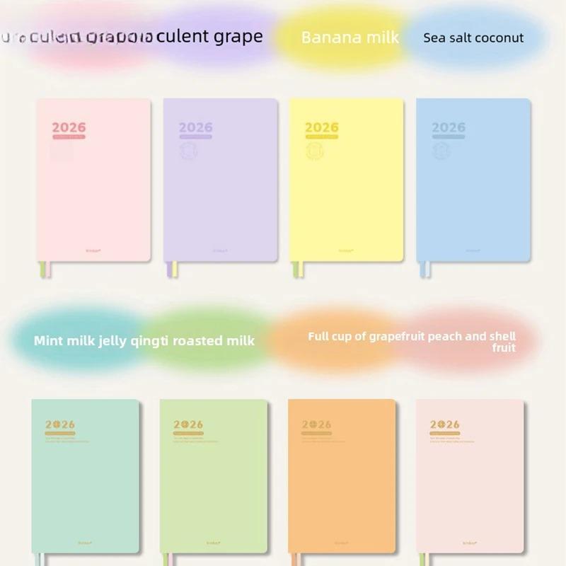 2026 Timeline Planner Notebook for Girls A5 PU Leather Minimalist Goal Tracker Weekly Plan Productivity Journal Writing