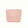 Pink Ins Style Three-Dimensional Cloud Bubble Grid Cosmetic Bag Portable Clutch