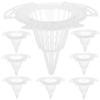 20Pcs Flowerpot Hole Mesh Pads PVC Cone Planter Bottom Net for Drainage Plant Breathable Pots Accessories Flowerpot Accessory