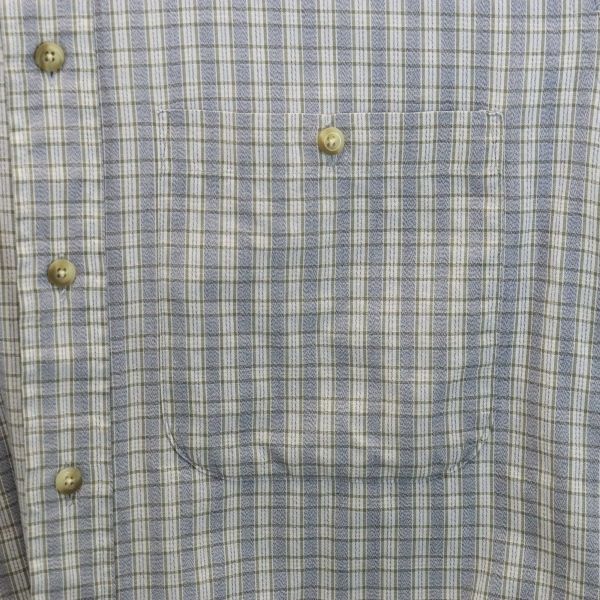 BURBERRY 80s Made in USA Vintage Check Pattern Short sleeve Button down shirt Men's Used