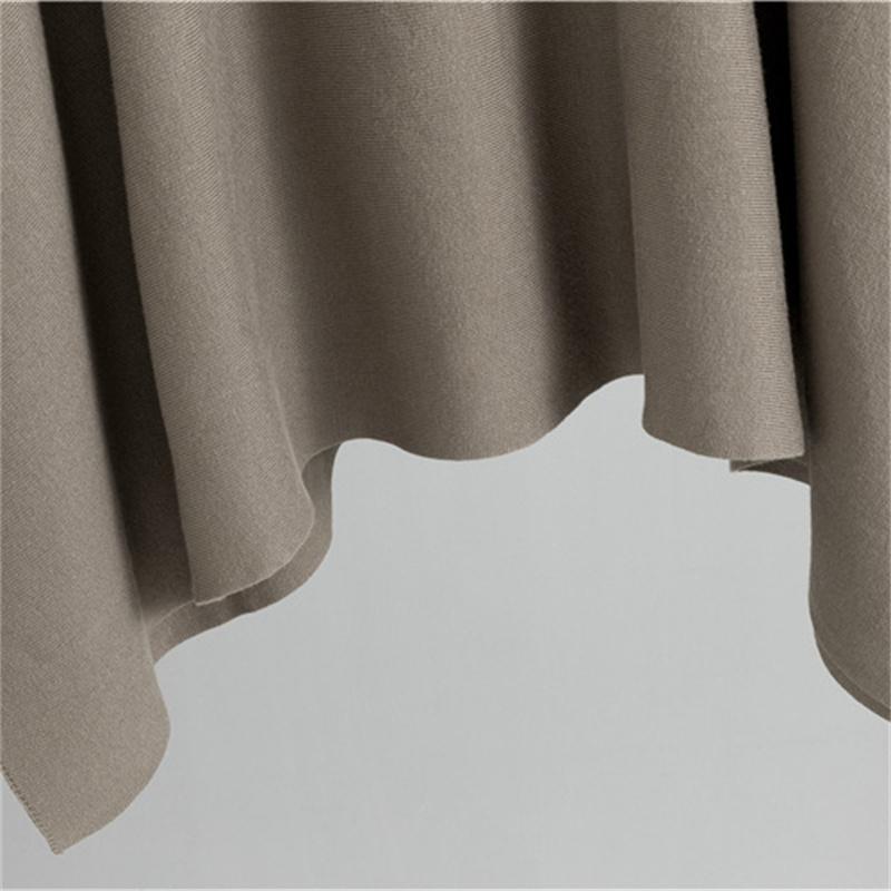 Women's Autumn And Winter Fashion Two Piece Set  High Neck Cape  Knitted Sweater  Wide Leg Pants Temperament Set
