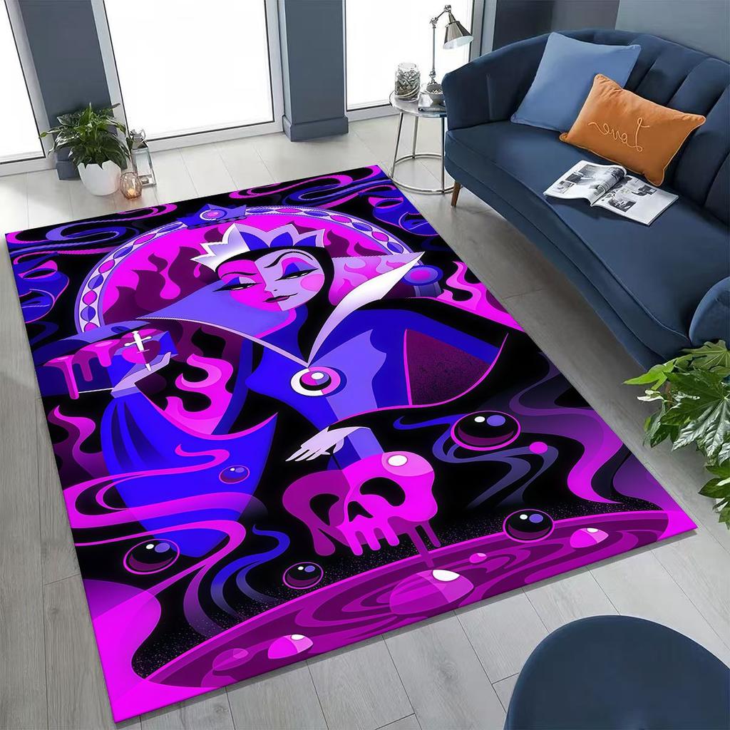 Snow White Princess Cartoon Fairy Tales Rug for Bedroom Living Room Sofa Home Doormat Decor, Large Kids Play Non-slip Floor Mat