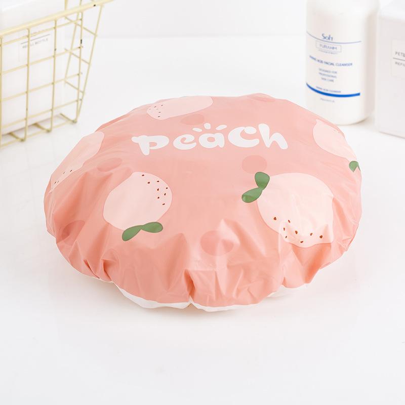 Colorful Reusable Shower Cap with Elastic Band Thicken Bathing Hat for Women Perfect for Hair Salon Bathing Accessory Waterproof