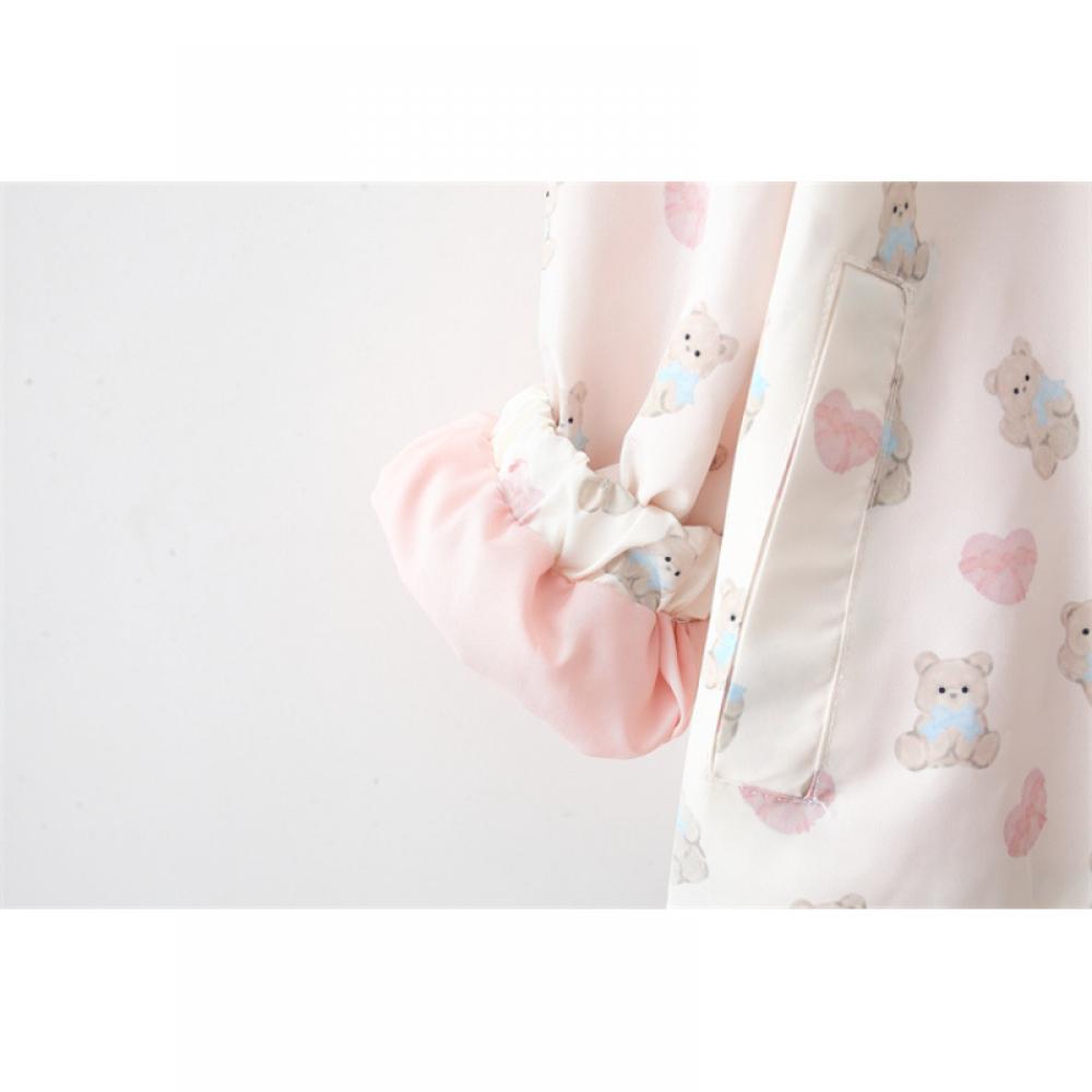 Îmbrăcăminte pentru copii Palton pentru fete de primăvară și toamnă pentru copii pentru fetiță Arcă Urs din desene animate Pălărie mare Îmbrăcăminte exterioară Haine de toamnă pentru copii