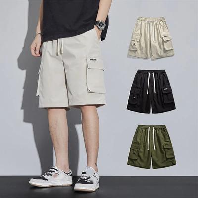 Summer Men's Cargo Shorts Casual Baggy Multi-Pockets Streetwear Shorts Male Fashion Loose Overalls Shorts Male Plus Size