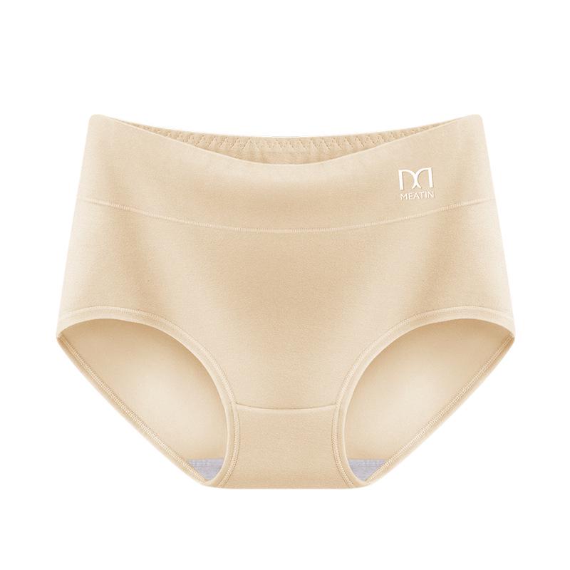 Meiya Ting Classic Women's Mid-Rise Cotton Briefs: Solid Color, Breathable, Antibacterial Crotch