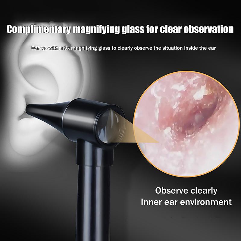 Mini Diagnostic Otoscope Kit 5 Pcs Speculas Magnifying Lens Led Light Flashlight Diagnostic Instrument Nurse Student Doctors