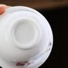 Exquisite White porcelain kungfu tea cup 1pcs,Chinese Teacup Sets teaware China tea cup set,Travel Tea Bowl Kung Fu Tea Set