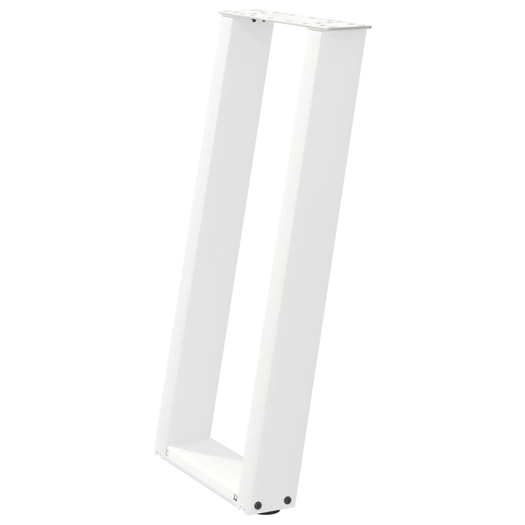 Vidaxl Nogi Do Stołu Konsolowego, 2 Szt., Biale, 38X(72-73) Cm, Stal
