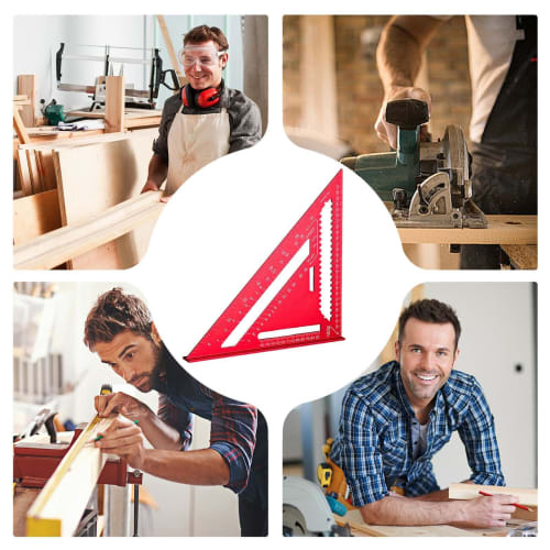 Speed ??Square, Triangle Carpenter Square, Triangle Aluminum Rafter Square - Portable Marking Gauge, Multifunctional Carpentry Tool for Carpenters and