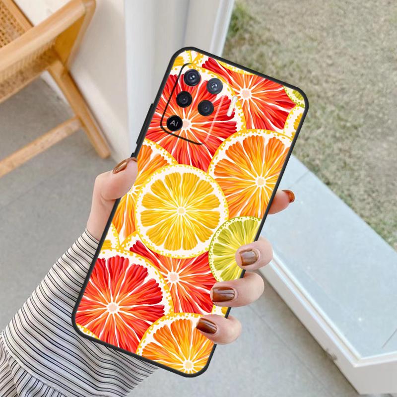 

Summer Fruit Orange Case For Oppo A94 A74 A54 A80 A60 A40 A18 A38 A58 A78 A98 A96 A76 A16 A15 A17 A57 A77 A5 Pro OPPO A91