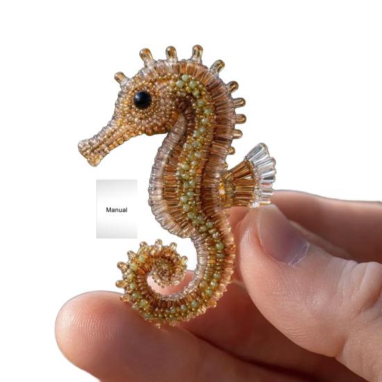 Oktopus Perlenstickerei Set DIY Meerestiere Bastelset mit Vollfarbiger Anleitung Perlenstickerei Starterset Geschenk für Bastelliebhaber Anfänger