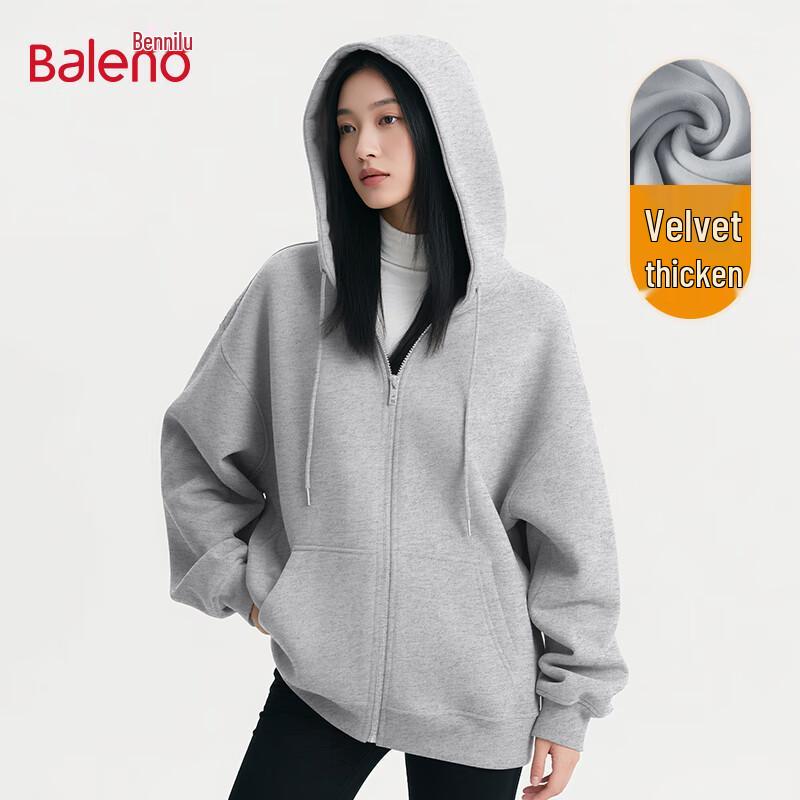 Baleno Women's Fleece Lined Full-Zip Hoodie