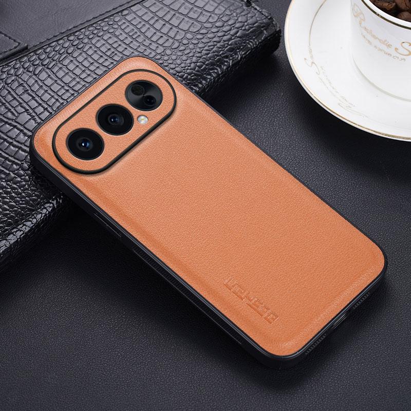 Capa Traseira Rígida Anti-Queda Fosca de Couro PU Para Huawei Honor 500 Pro Moldura de Silicone Macio Capa Protetora de Lente Para Honor 500Pro