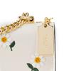Coach Klare 21 Floral Flap Chain Daisy Embroidery Leather Accordion Shoulder Bag Women Shoulder Bag White C2858-IMCAH