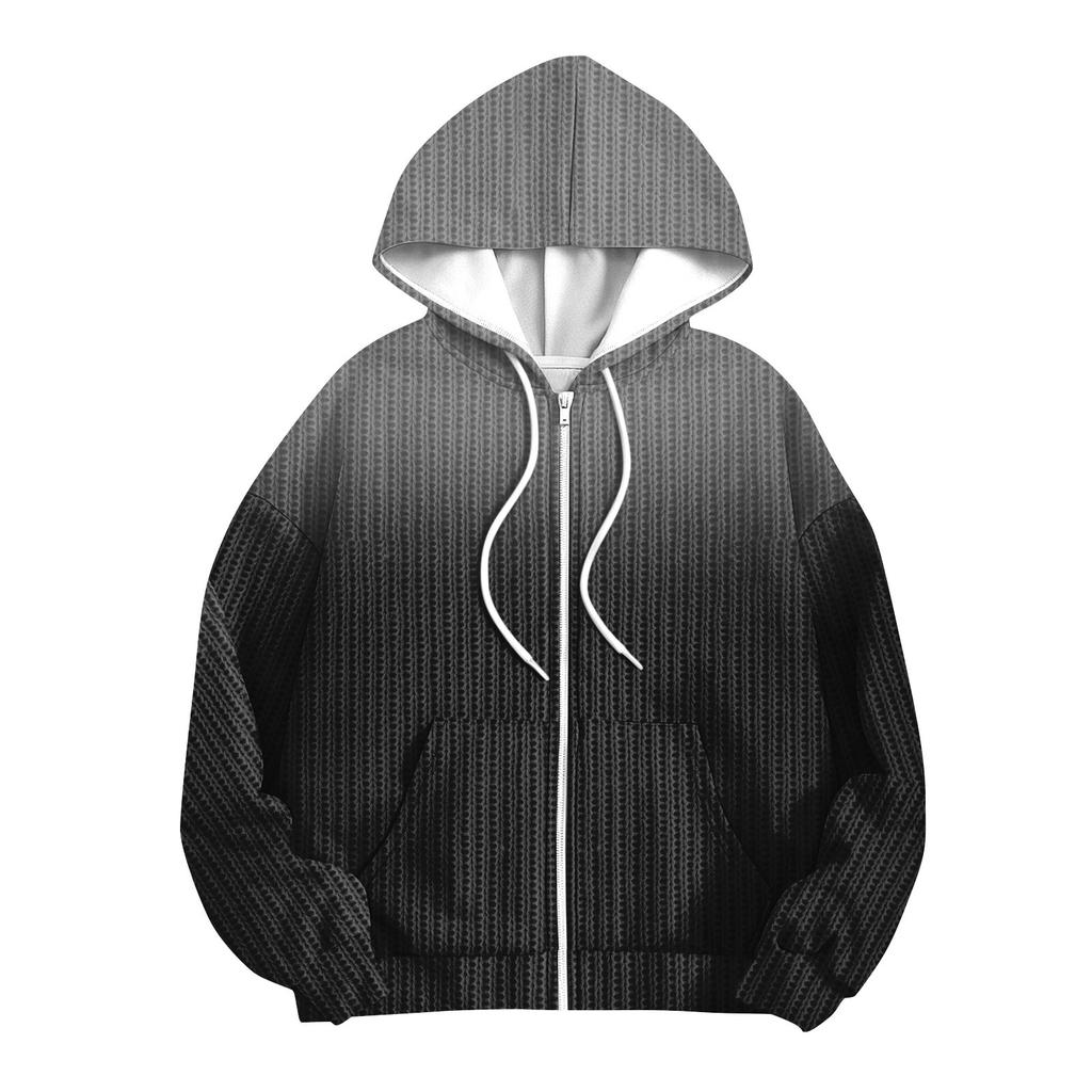 Barn Jenter Og Gutter Motejakke Casual Trykket Langermet Hettegenser Cardigan Sweatshirts