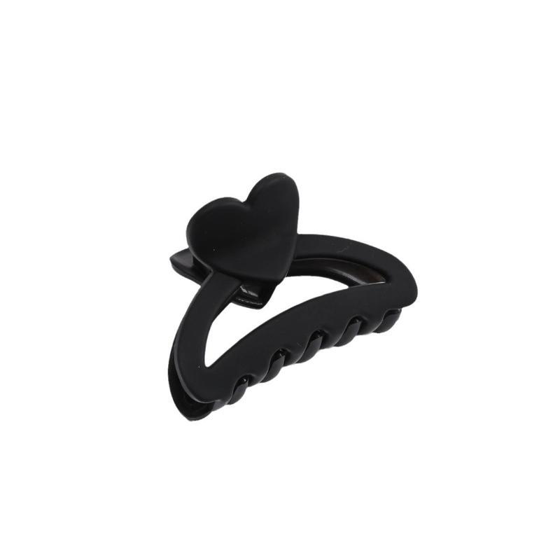 1/3 Pcs Minimalist Heart Hair Claw Clips Medium Size Anti-slip Hair Barrettes for Women Outdoor Dating