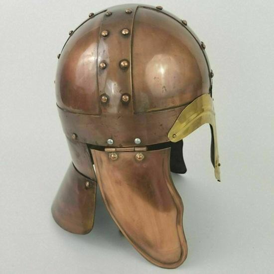 Medieval Viking Nasal Helmet 18 Gauge Armor Warrior Helmet LARP Halloween Helmet Best For Gift