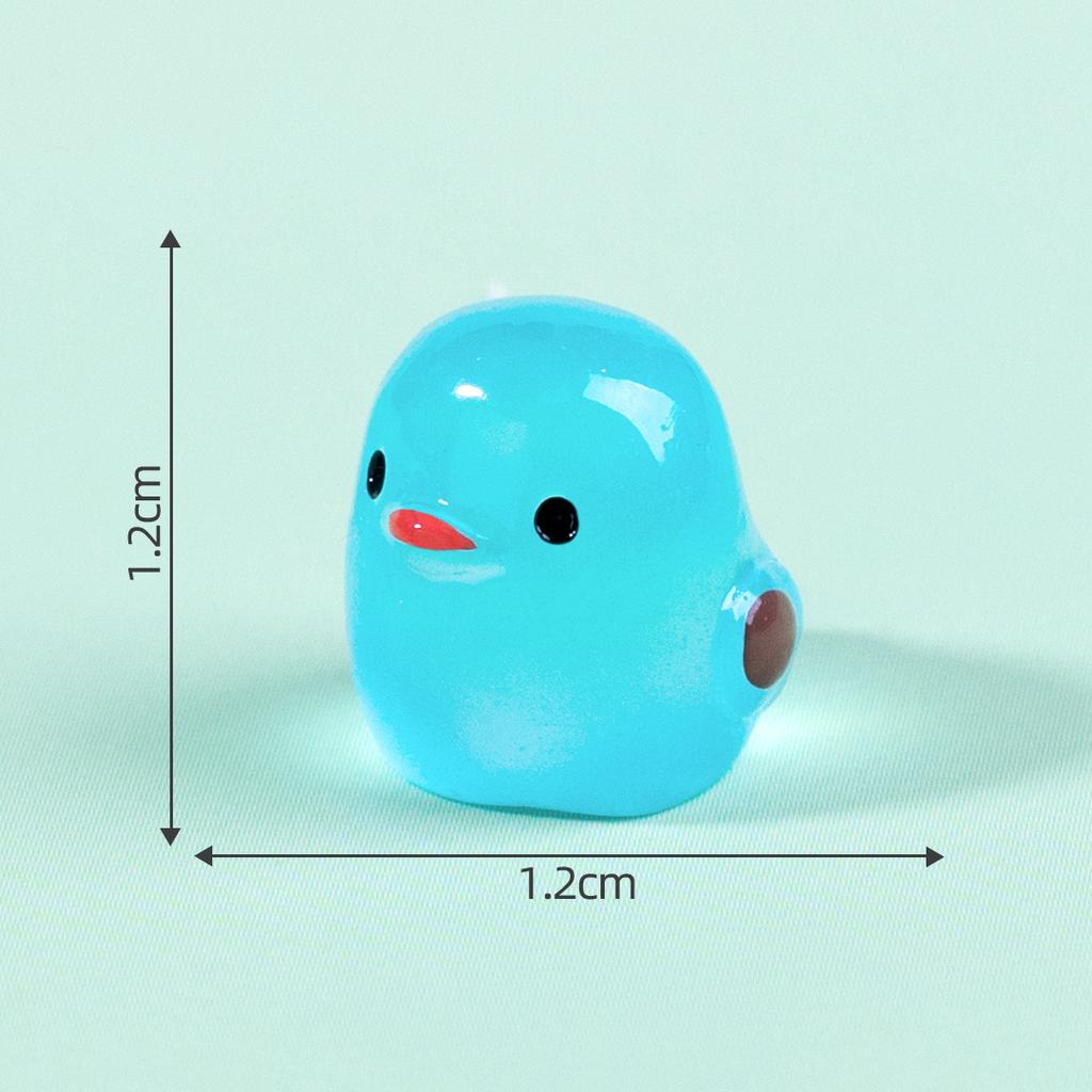 50-300Pcs Cartoon Luminous Chick Miniature Resin Figurines DIY Landscape Decoration Creative Home Decoration Accessories Gifts