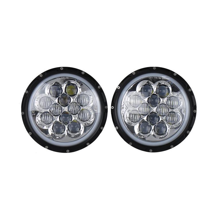 60W LED Wrangler 7" Round Headlight with Daytime Running Light for Off-road Cars