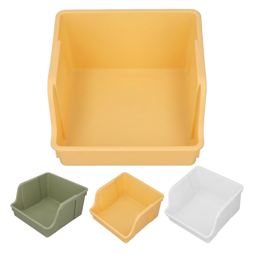 Desktop Book Storage Rack PP Handle Design U Shaped Large Opening Large Capacity Desktop Book Storag