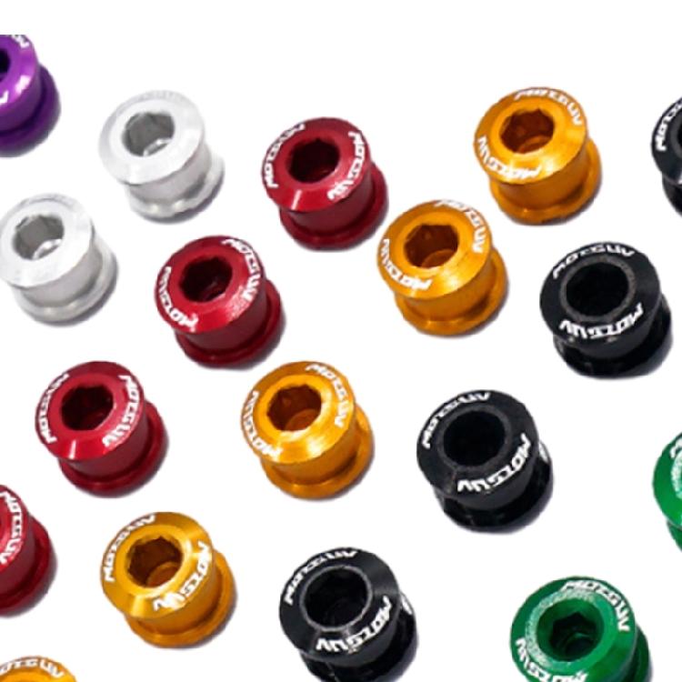 5pcs Aluminum Alloy Bike Chainring Bolts for Outdoor Mountain Road Bicycles
