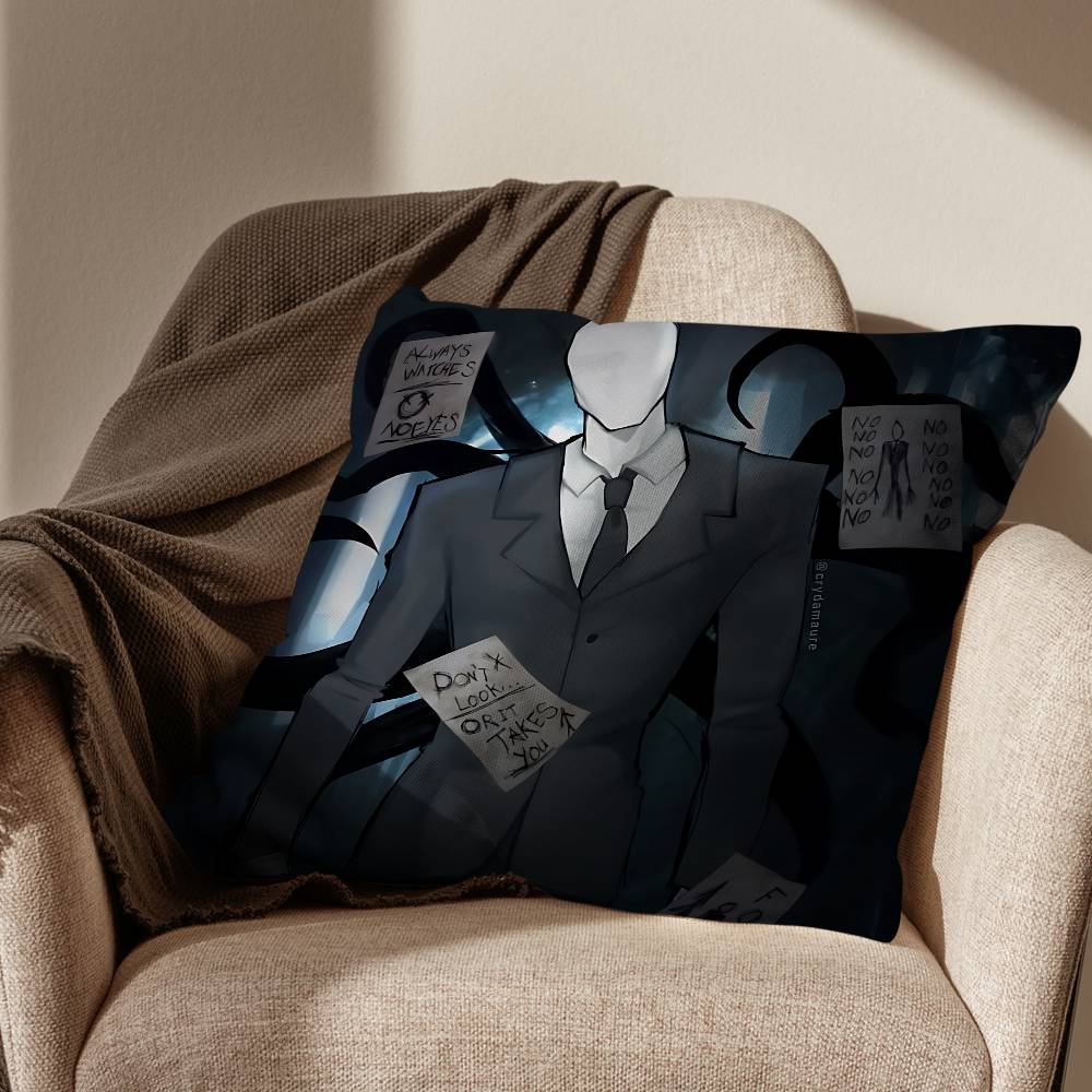 game cool Slender Man Pillow Case Office Cushions Suitable For Sofa Car Bedroom Decorative Cushion Cover