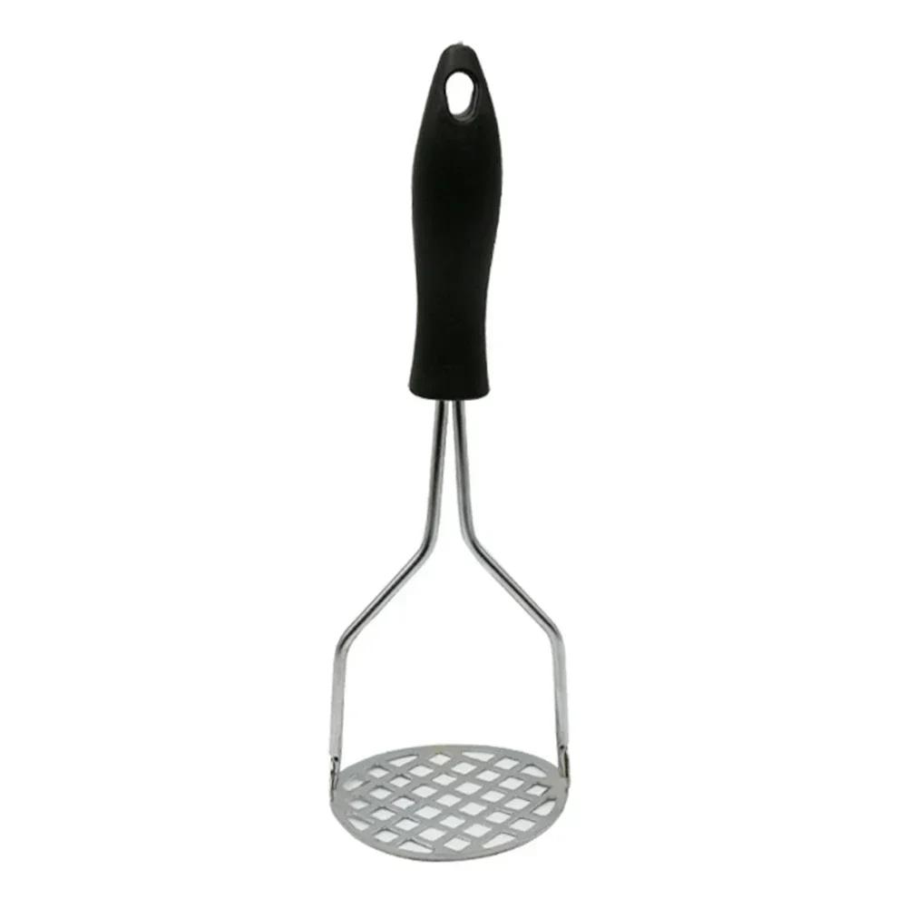 Stainless Steel Potato Masher with Broad Mashing Plate for Smooth Mashed Potato Fruit Vegetable Tools Press Crusher for Cooking