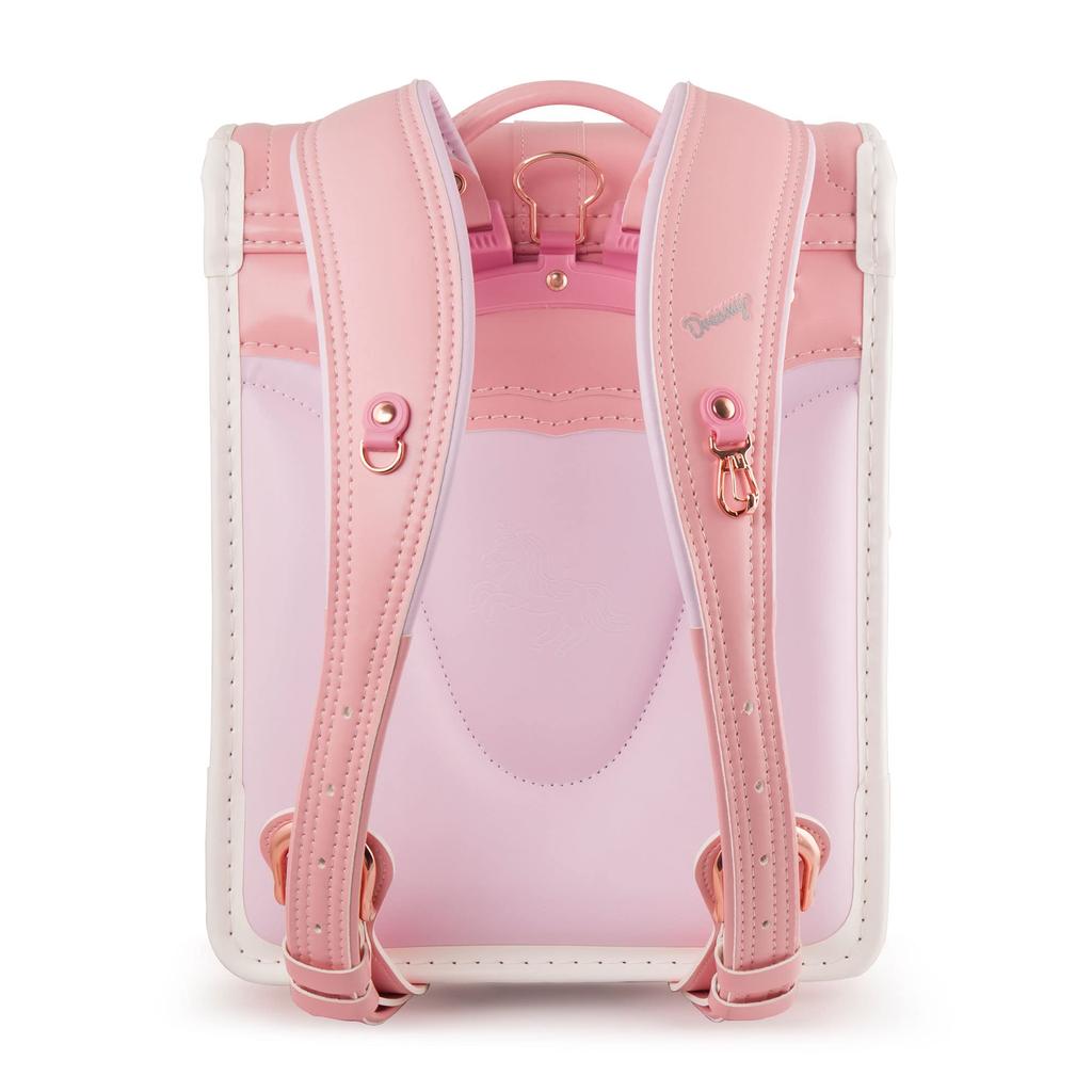 Latest Unicorn Model School Bag for Elementary School Premium Synthetic Leather and Pearl Reflective Metal Transparent Warranty Coulomb's Girls,