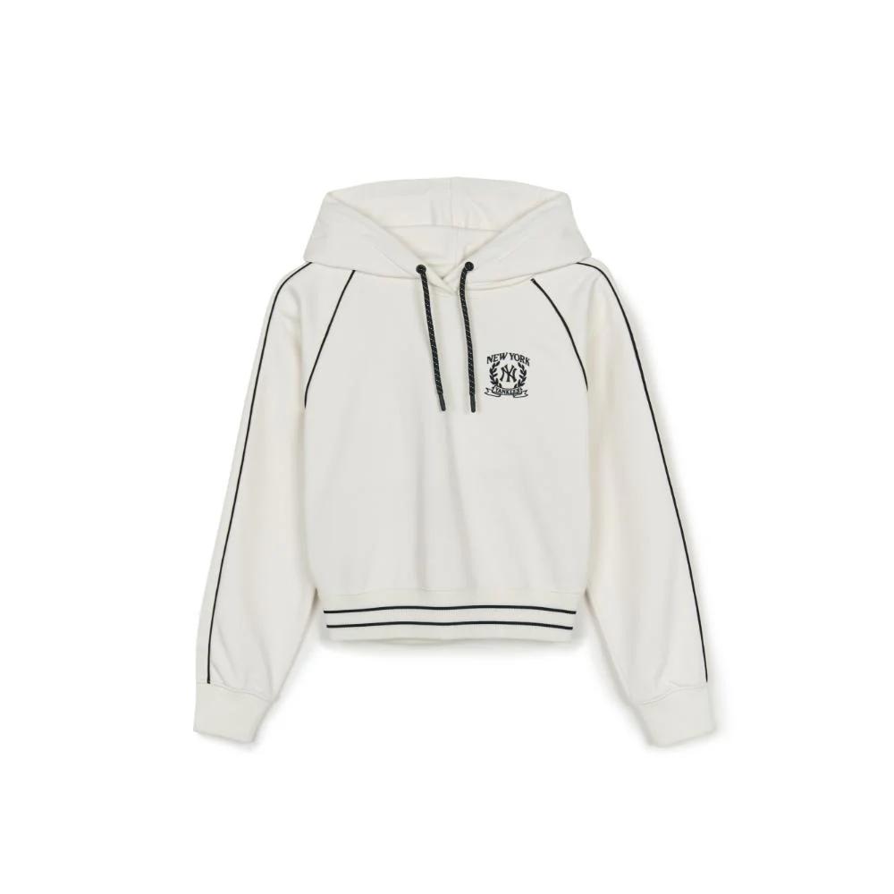 New MLB New York Yankees Varsity Sportive New York Yankees Hoodie Sweatshirt Women's Cream 3FHDV0344-50CRS