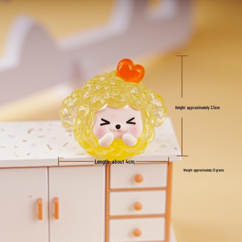 

3D Модный Мультяшный Светящийся Данго Смоляная Фигурка для Дома, Машины и Декора Стола