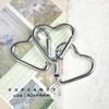 Heart-Shaped Colorful Backpack Keychain with Aluminum Alloy Snap Hook - Outdoor Carabiner Jewelry Pendant