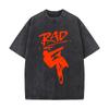 Rad Skate Art Los Effen Verweerd T-shirt Amerikaanse Casual Ronde Hals Top