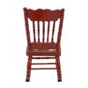 Miniature Rocking Chair 1:12 Scale Dollhouse Wooden Furniture for Mini Living Room Model Handicraft Display Brown