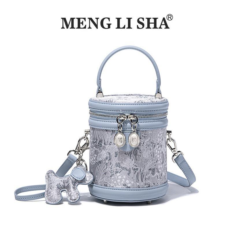 

Niche design women s bag 2 new crossbody bucket bag large capacity portable shoulder bag loose high intelligence алиса синий