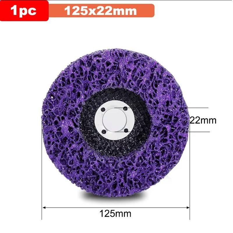 1PC 100/115/125mm Coral Disc Poly Strip Disc Grinder Strip Disc Abrasive Wheel Paint Rust Removal Clean For Angle Grinder