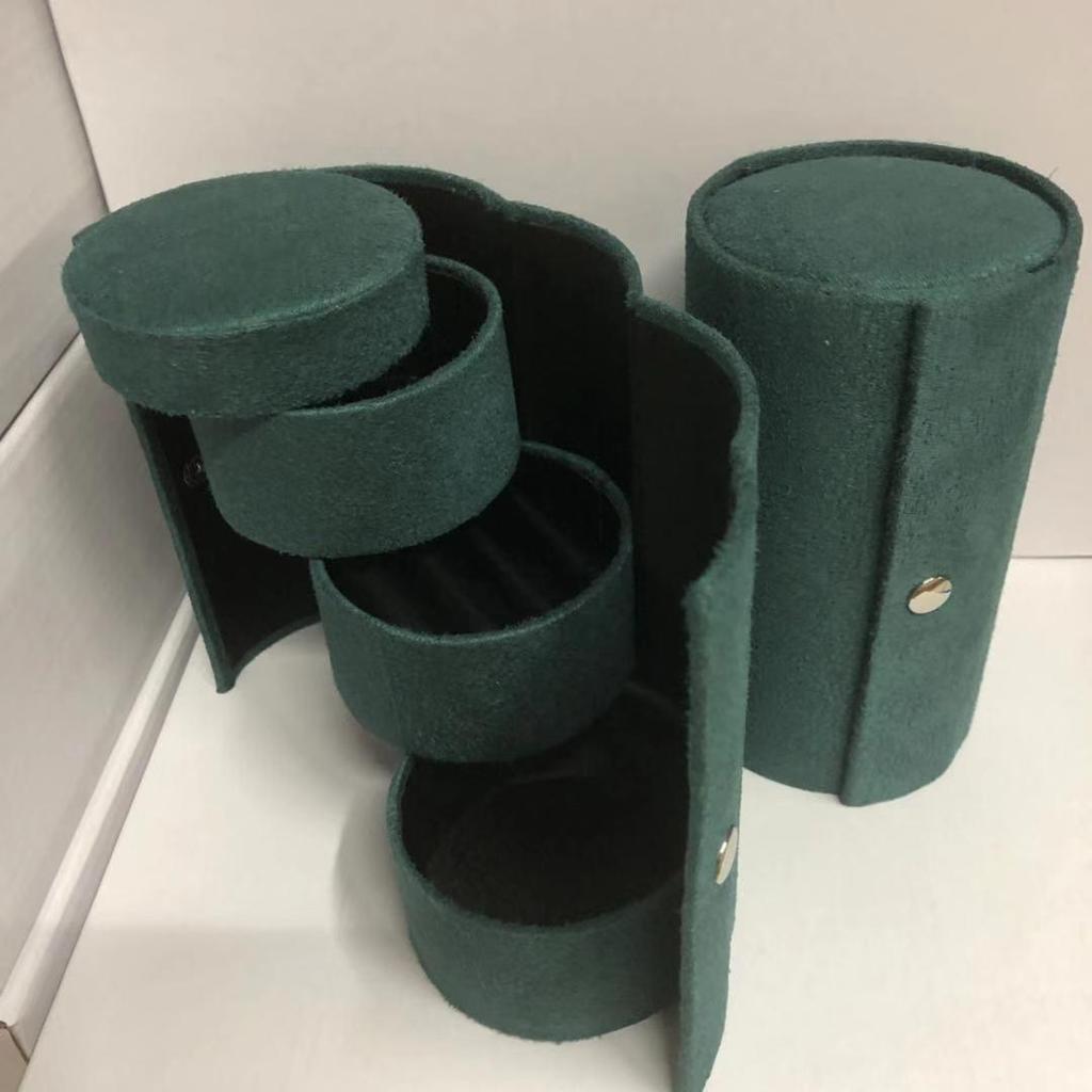 Guanya Portable Women's Jewelry Box - Simple, Ancient Style for Earrings and Rings