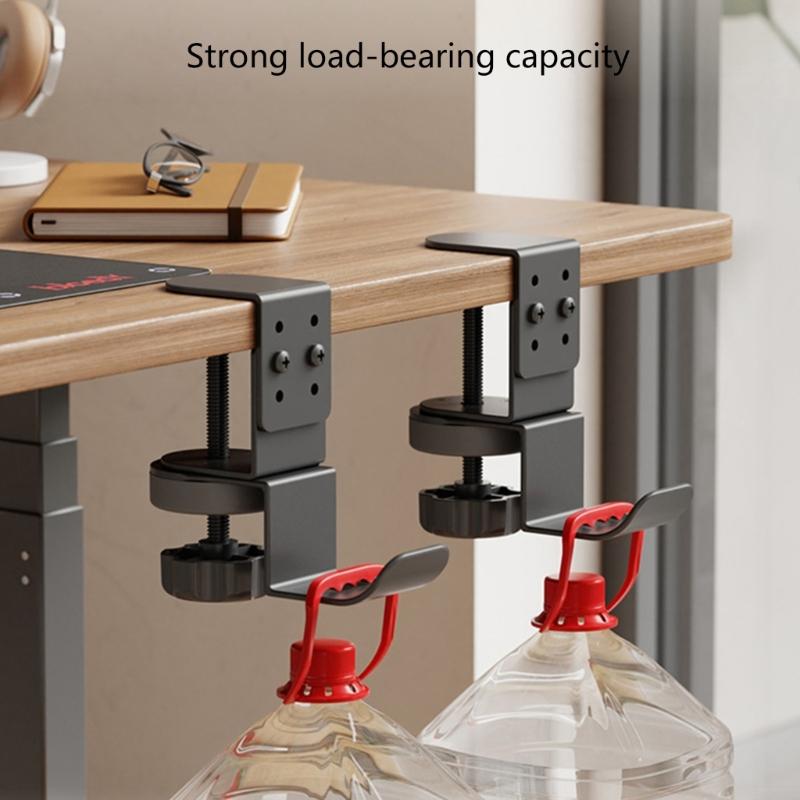 MultiPurpose 360degree Rotatable Headphone Stand Hanger With Strong Carbon Steel Clamp Fit Up To 6.8cm Table Thickness