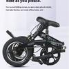 Foldable Bicycle, 12-inch Small Bike for Boys and Girls, Portable and Ultra-light Transmission with Disc Brakes