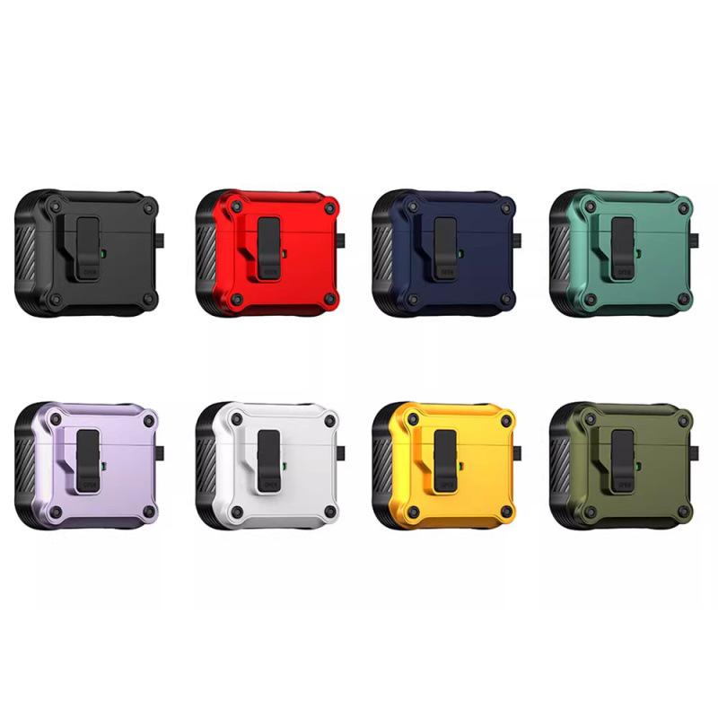 AirPods Pro 3 Flip Cover Case: Auto Buckle Protective Cover for Apple 4th Gen Pro2 Earphones.