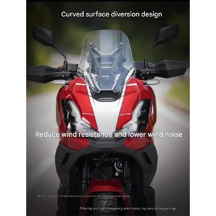 Honda ADV 350 22-25 Motorcycle Front Windshield, Wind & Rain Protection Deflector Sunshade Chest Protector, Durable Modification