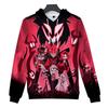 Hazbin Hotel Anime Hoodie Graphic Printed Sweatshirts Casual High Street Oversized Pullovers Man Women Long Sleeve Sweatshirt
