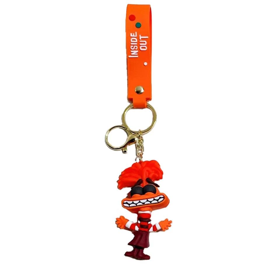 

New Inside Out 2 Keychain Kawaii Movie Anime Anxiety Ennui Envy Cute Girls Creative Bag Pendant Car Keychain Toys Gifts