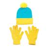 European & American Color Block Pom Pom Knit Hat for Autumn/Winter - Red & White Halloween Edition