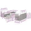 Garden Sofa Set 8 pcs Black Poly Rattan