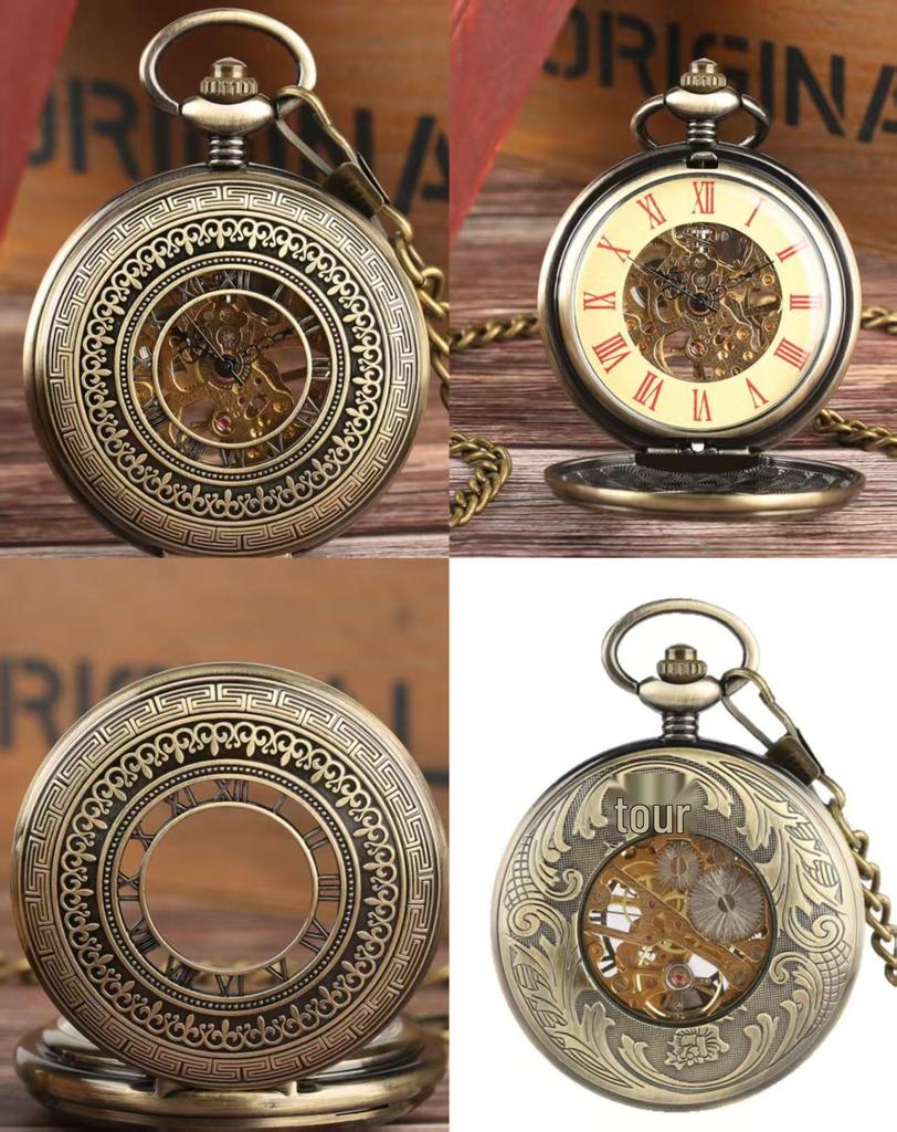 Vintage Double-Lid Polished White Metal Mechanical Pocket Watch - Glossy Student Gift & Commemorative