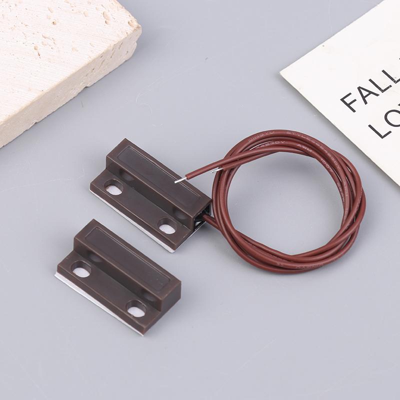 [New] MC-38A Wired Door Window Sensor Magnetic Switch NC/NO Sensor Switch For Home Alarm System Detector Reed Switch