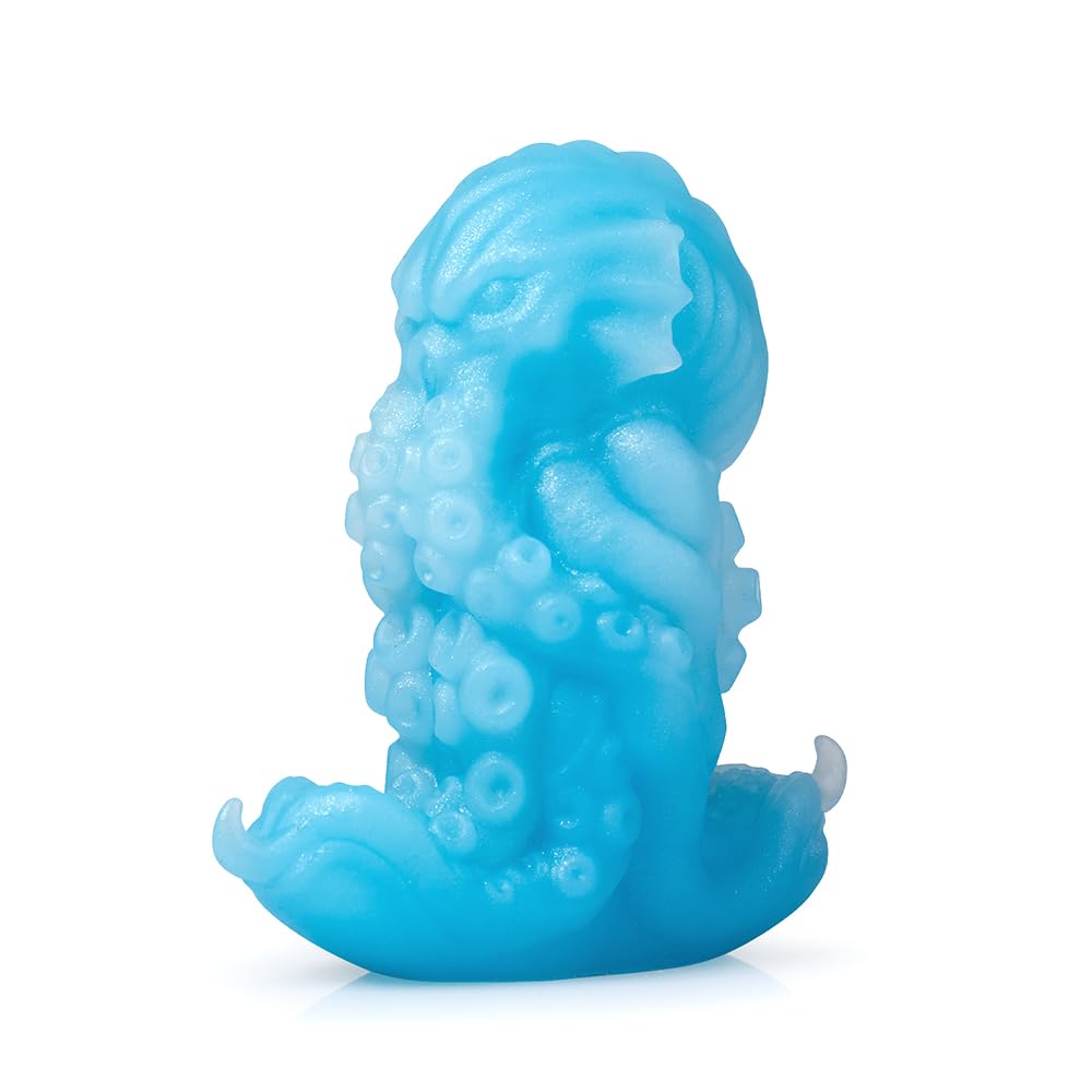 Anal Light X 10cm TaRiss's Plug, Luminous, Anchor-Shaped Base, Silicone, Blue, White, M, 4.3cm