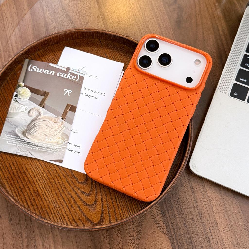 Měkké silikonové chladicí síťované pletené vzorované pouzdro na telefon pro iPhone 17 Air 16 E 15 14 13 12 Pro Max Plus Nárazuvzdorný prodyšný kryt