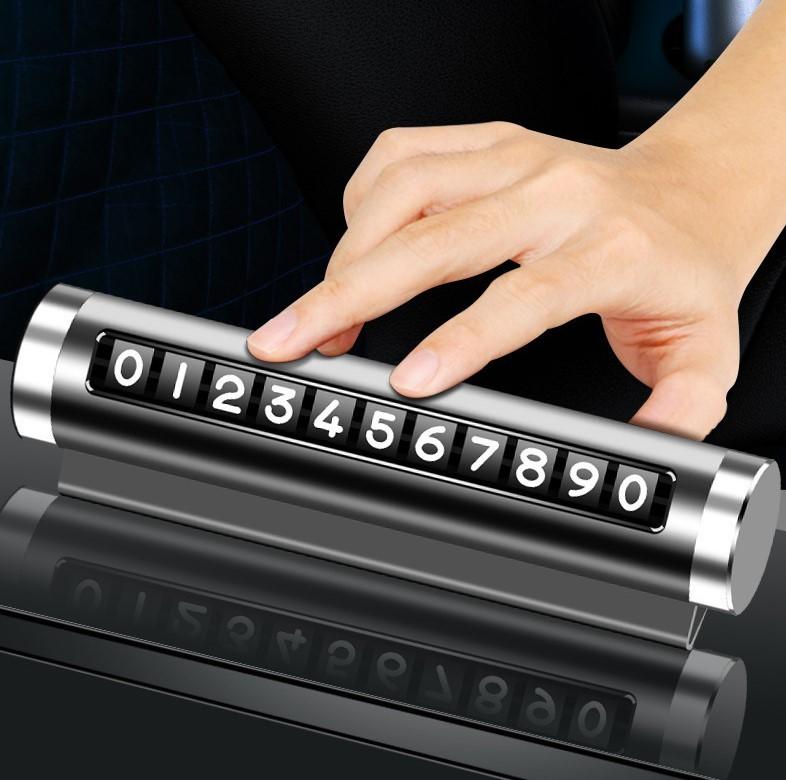 Silver Parking Card Universal Black Car Accessories Car Stickers